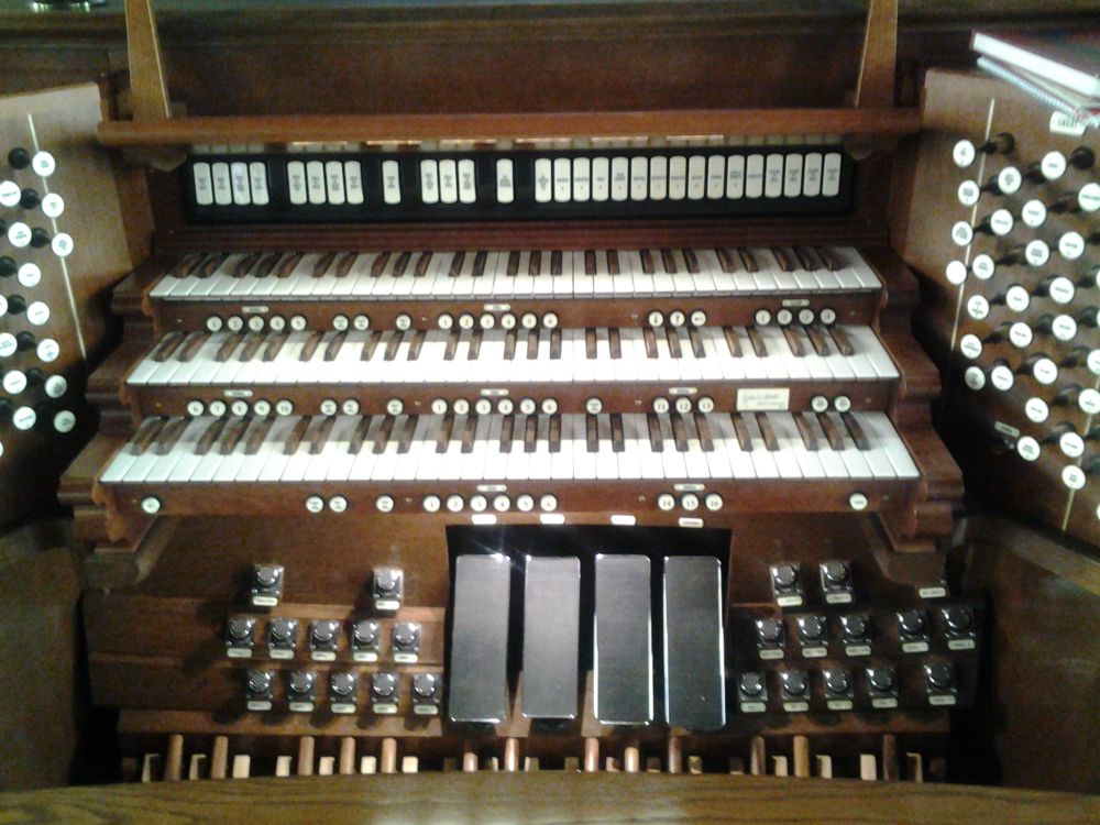 Merina Gordon plays the pipe organ at Seattle's Green Lake Adventist Church