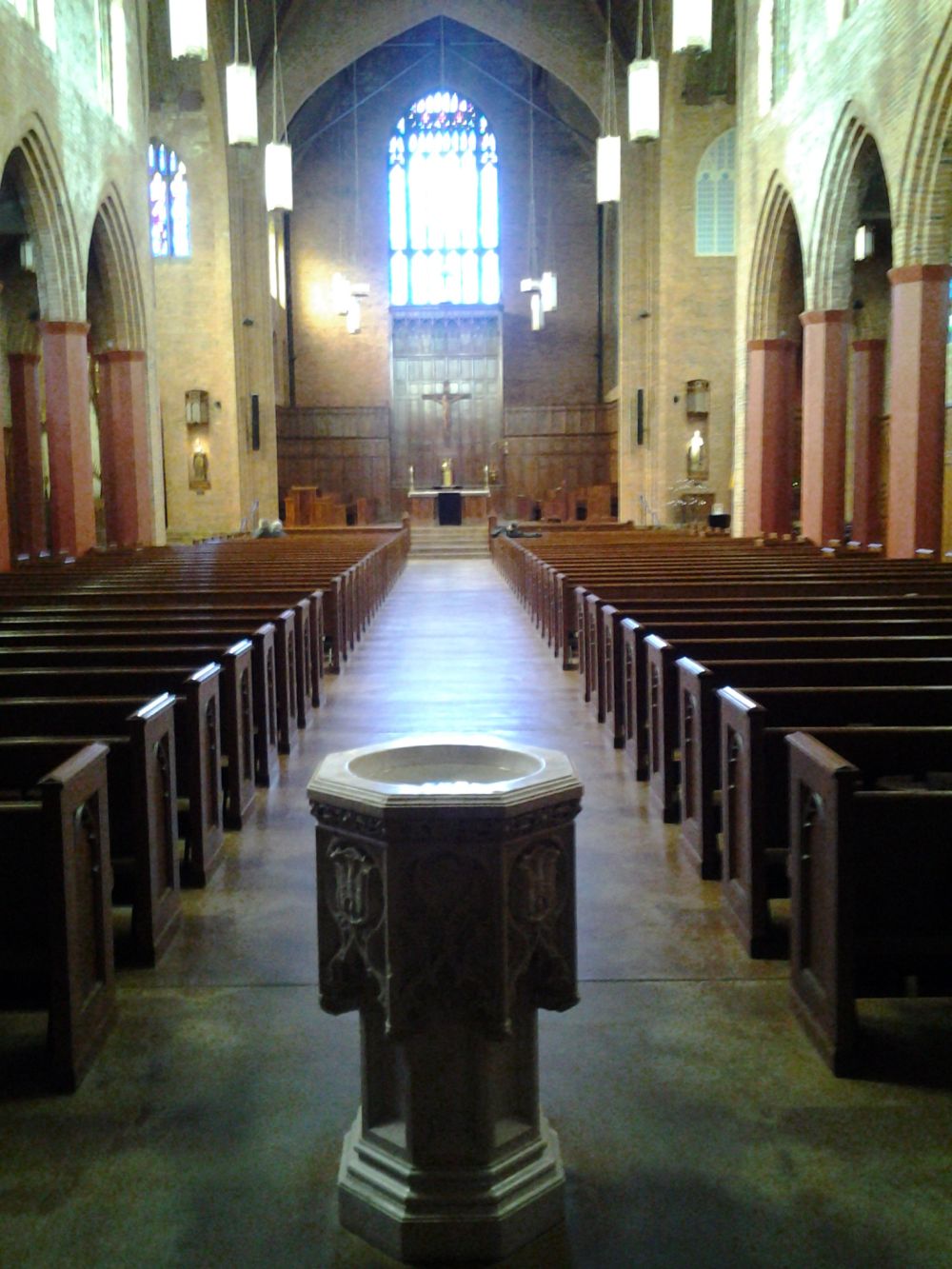 Merina Gordon played the tracker pipe organ at Blessed Sacrament Church, Seattle, Washington