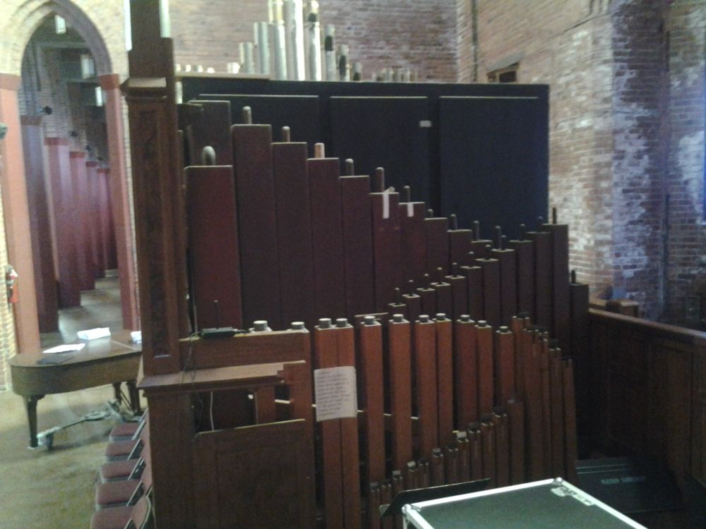 Merina Gordon played the tracker pipe organ at Blessed Sacrament Church, Seattle, Washington
